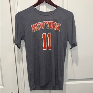 Dark Heather Gray Short Sleeve Tee with New York Graphic